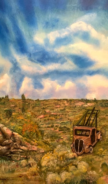 Stalled Beneath the Dryline by New Mexico Artist John Dick-Peddie