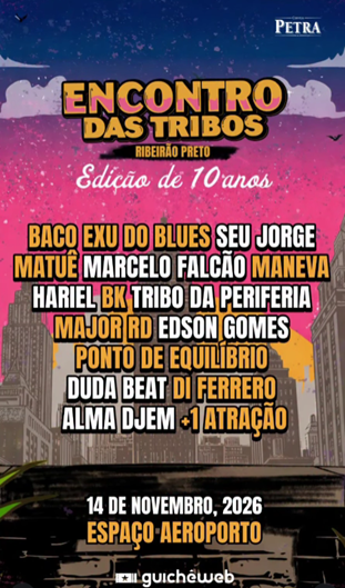 festival Encontro das Tribos com público e palco em Ribeirão Preto