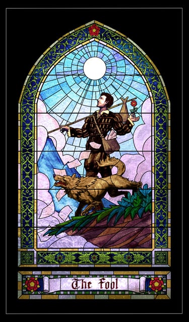 Fools Reborn Tarot Art - The Fool 0a by David Ledesma (CreeA)