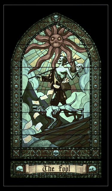 Fools Reborn Tarot Art - The Fool 0b by David Ledesma (CreeA)