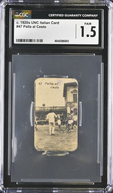 Rare 1920s Italian Basketball Card