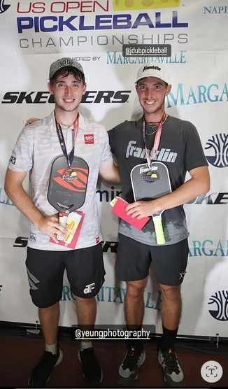 Dylan Frazier and JW Johnson 2024 US Open gold medals
