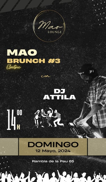 Poster Dj Attila a mao lounge