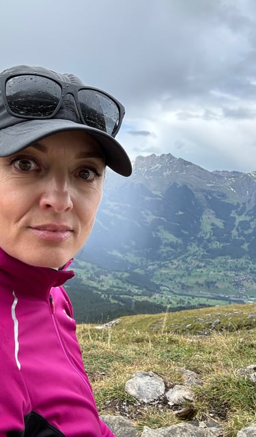 Lena Trenholm in Switzerland hiking