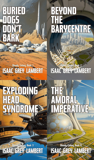 "Bloody Colony" book covers