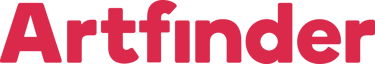 Official Artfinder logo in red sans-serif font for the online art marketplace.
