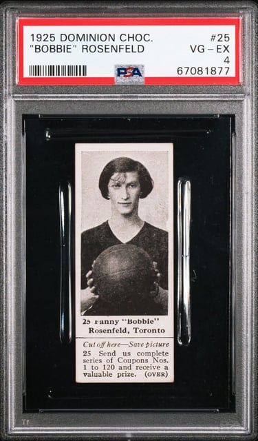 1925 Dominion Chocolate V31 #25 Fanny Bobbie Rosenfeld Basketball Card