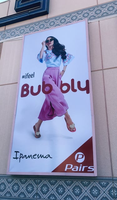 Outdoor banner advertising campaign