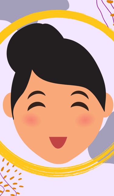 a graphic of a woman