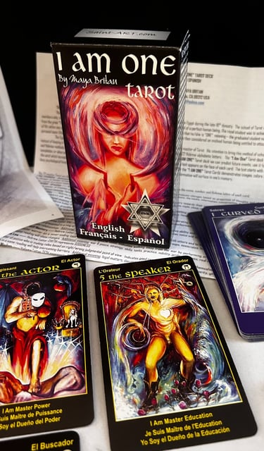 What Is Tarot? I Am ONE Tarot Deck 78 tarot cards meaning instructions text and spiral map