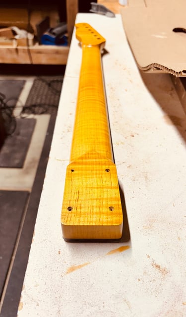 Curly Maple Guitar Neck