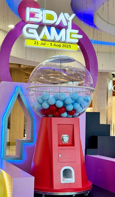 sewa mesin gachapon jumbo merah squid game