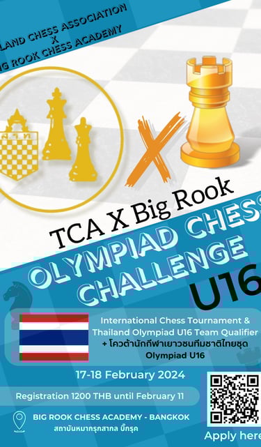 Thailand Chess.TCA x BIG ROOK Olympiad Chess Challenge (U16)