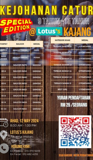 Kejohanan Catur Lotus's Kajang Catur Malaysia Chess Tournament