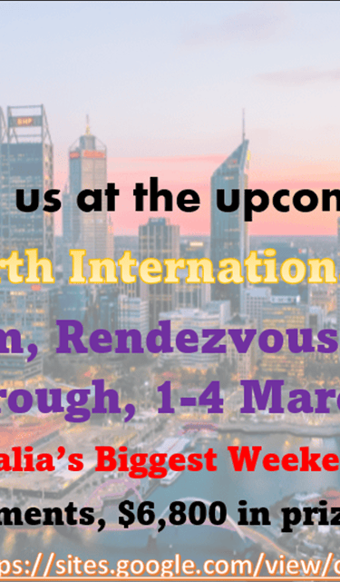 Australia Chess. Western Australia Chess Association. 2024 Perth International Open 