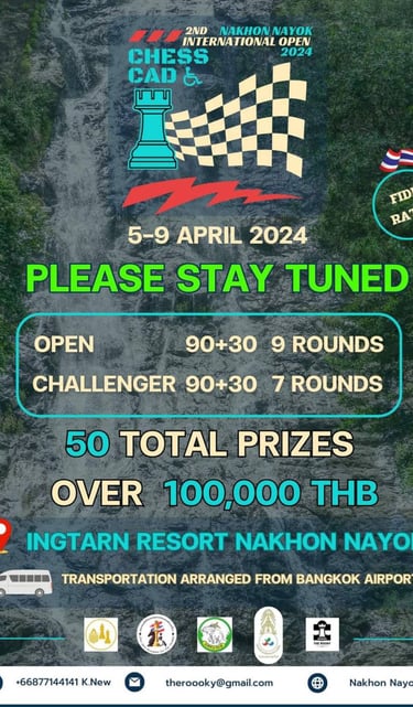 Thailand Chess. 2nd Chess CAD Nakhon Nayok International Open 2024 