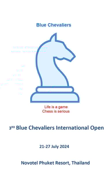 3rd Blue Chevaliers International Open 2024. Thailand Chess Tournament