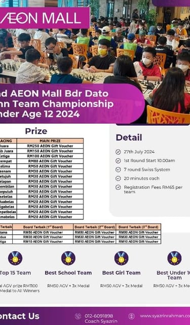 2nd AEON Mall Dato Onn Team Chess Championship 2024
