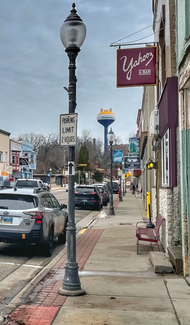 Main Street in Montello, Wisconsin