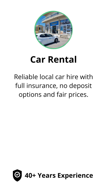Car Rental Rhodes with full insurance and no deposit options