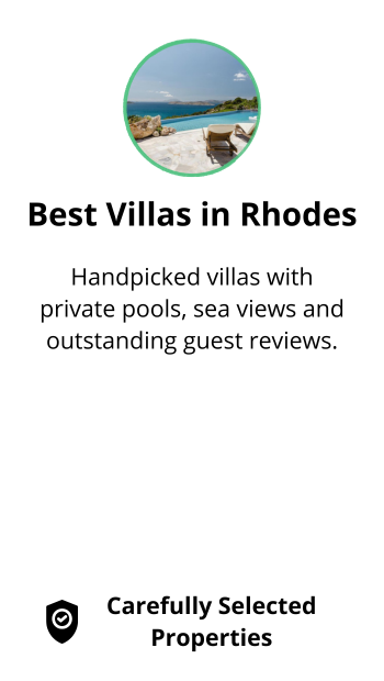 Private villas in Rhodes with pools, sea views and great reviews