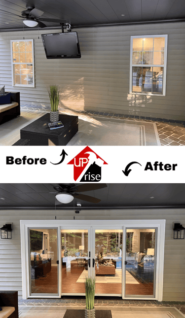 Door opening alteration completed by Uprise Renovation in Charlotte NC