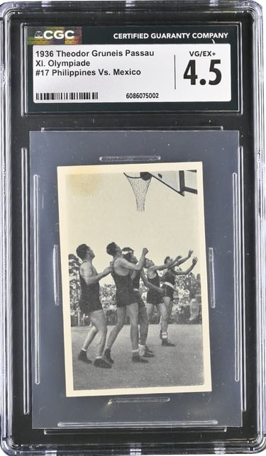 Very rare German prewar vintage basketball card