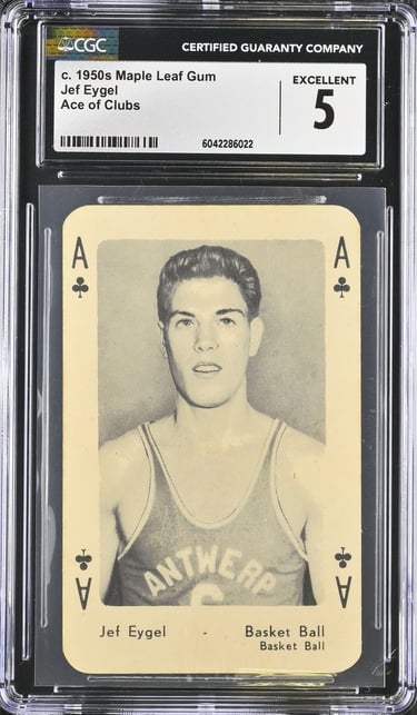Jef Eygel Basketball Playing Card Belgian