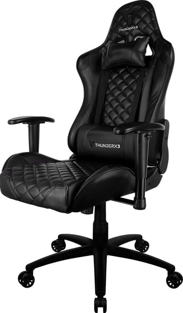 2-Cadeira Gamer Profissional TGC12 Preta ThunderX3-tatta melo