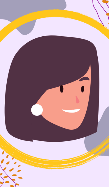 a graphic of a woman