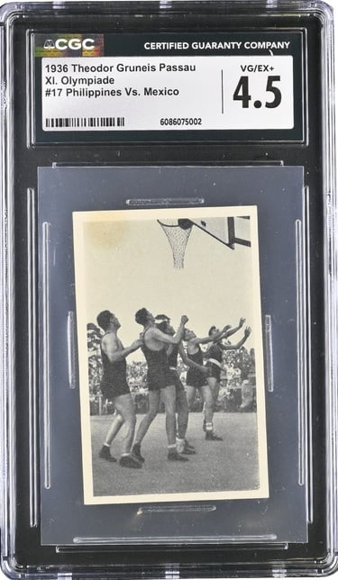 Very rare German prewar vintage basketball card