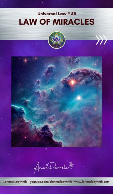 Spiritual Law, Universal Law, the law of Miracles