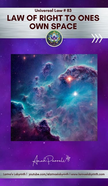 Universal law. Spiritual Law. Law of Right to One's Own Space