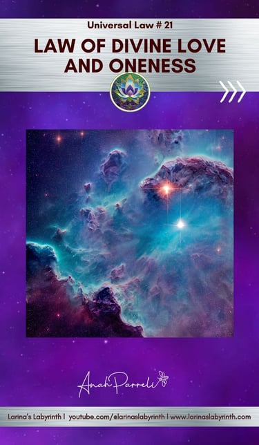 Universal Law. Spiritual Law. Law of Divine Love and One-ness. 