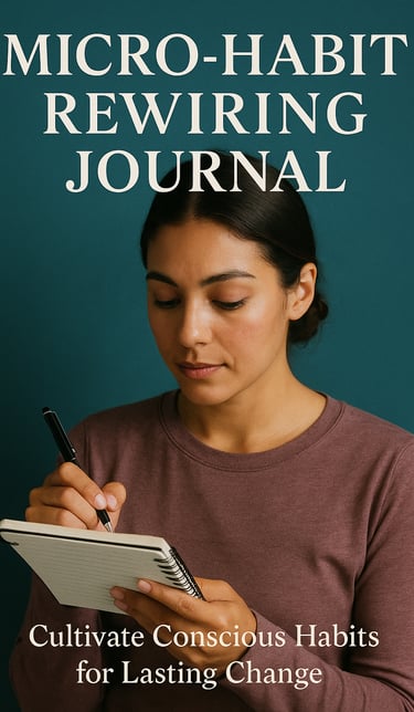 Build better habits in 5 minutes a day with this science-based 30-day micro-habit journal and guided
