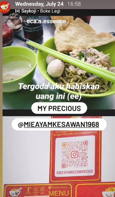 Keseruan makan di Mie Ayam Kesawan rukan osaka pik 2