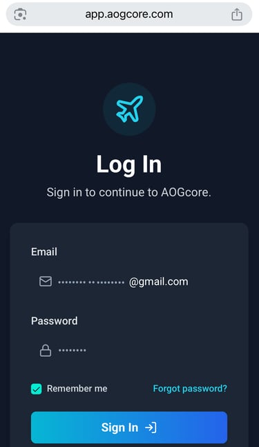Aircraft logbook software