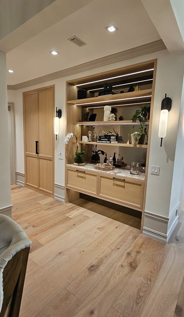 Featuring a Beautiful Built-in Credenza  