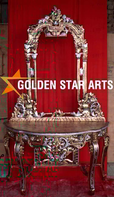 Console table with frame 