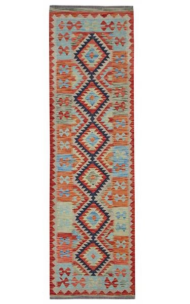 CHALK KILIM - 196cm x 63cm (6'5 x 2'1) - KILIM HALL RUNNERS - ARTISAN CARPET