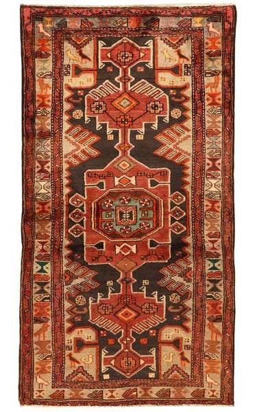 Old Hamadan - 195cm x 107cm (6'5 x 3'7) - Old and Antique rugs - HANDMADE RUG COMPANY