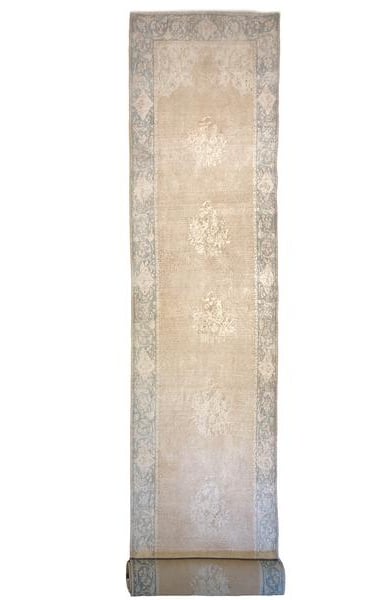 Kirman Bayat Runner - 378cm x 87cm (12'5 x 2'10) - Hall Runners - HANDMADE RUG COMPANY