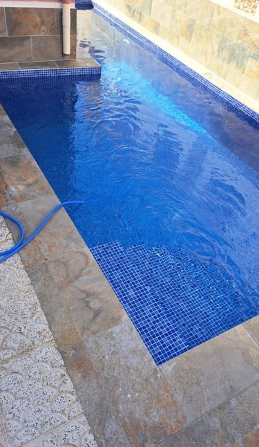 Swimming Pool finish build by Aurea Luxe General Construction in La Marina, San Fulgencio