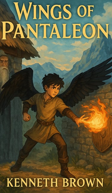 Wings of Pantaleon, Book 2 in the exciting action adventure fantasy series Kestrel the Falcon Prince