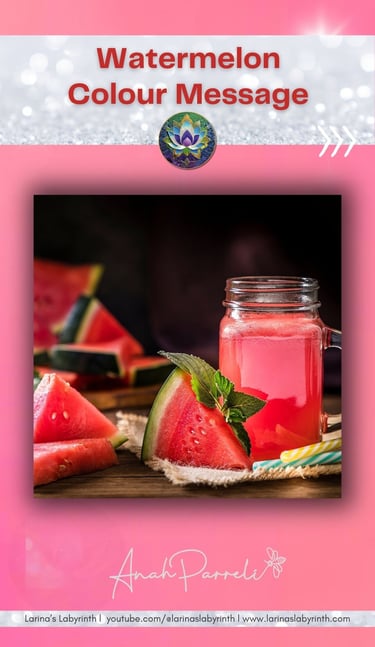 Colour message: Power of Watermelon pink  Colour Healing, Color Healing