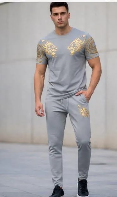 Silver Lion Tracksuit for men 