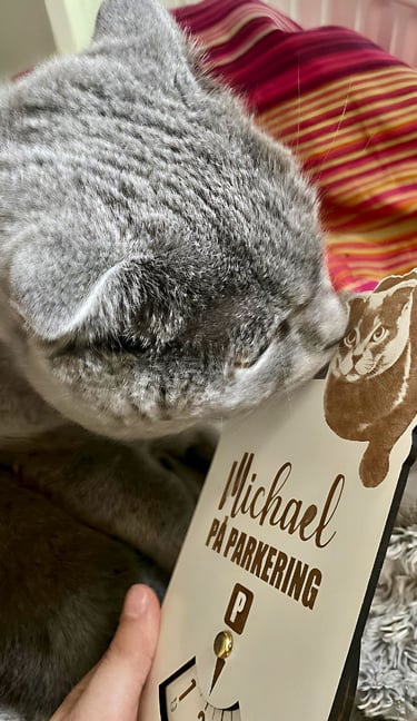 Personoitu pysäköintikiekko omalla tekstillä ja logolla