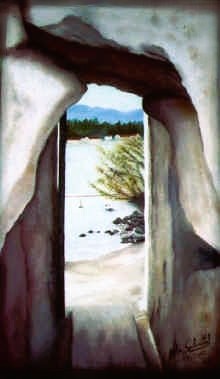 Pedra vazada - 40 x 30 cm