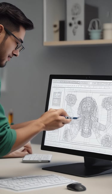 person using silver laptop computer on desk