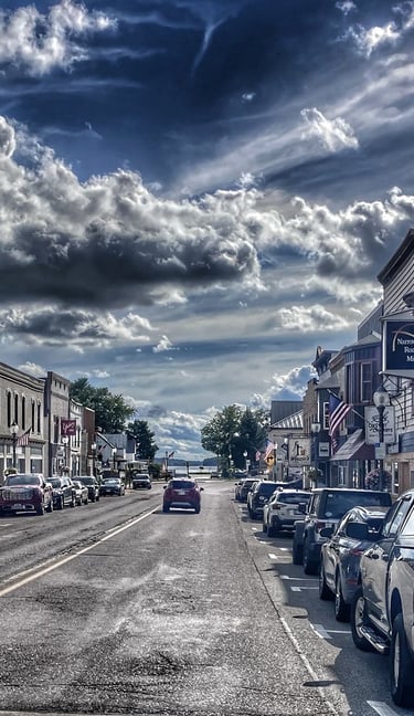 Image of Main Street in Montello, Wisconsin